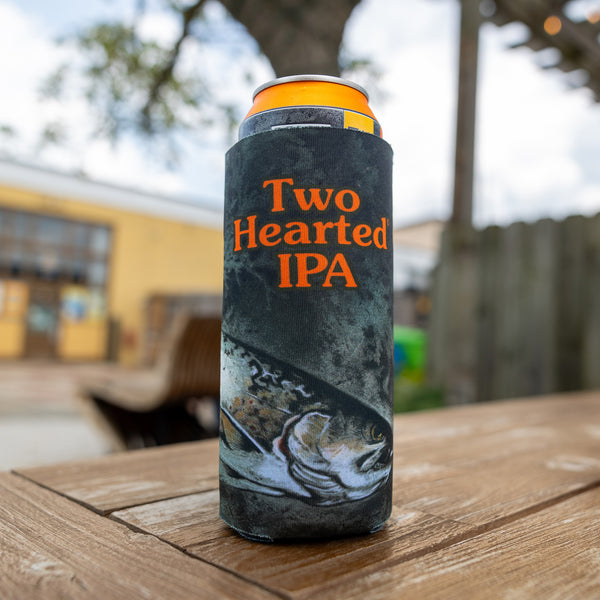 Can cooze with Two Hearted IPA logo and can art