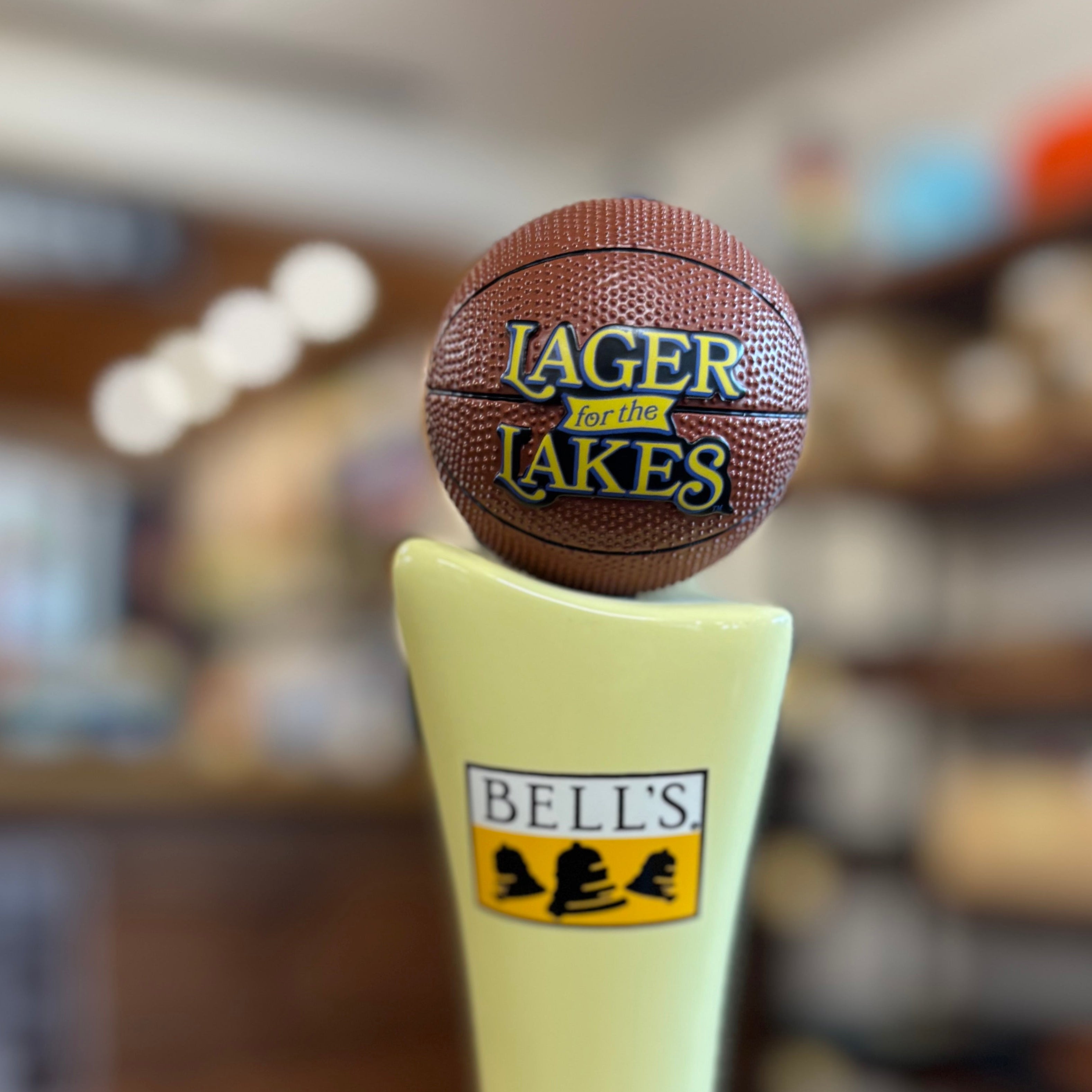 Lager For the Lakes Basketball Tap Handle Globe – Bell's General Store ...