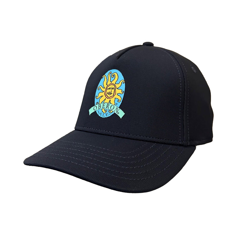 Black baseball cap with Oberon logo embroidered on the front.