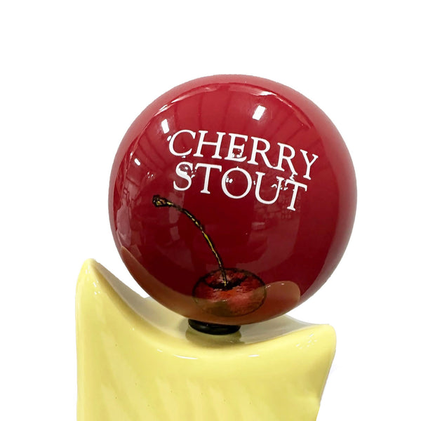 Cherry Stout Tap Handle Globe
