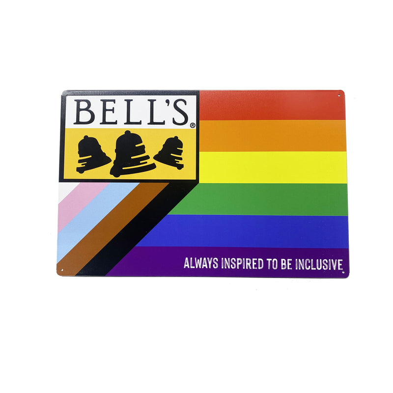 Bell's Pride Flag Tin Sign