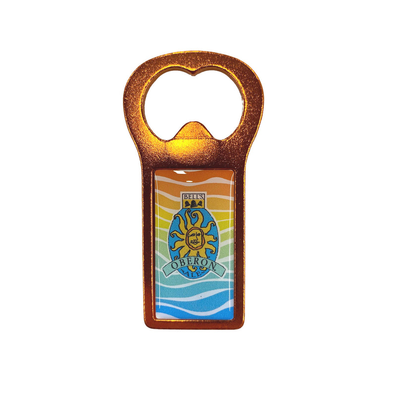 Oberon Ale Bottle Opener Magnet - Orange