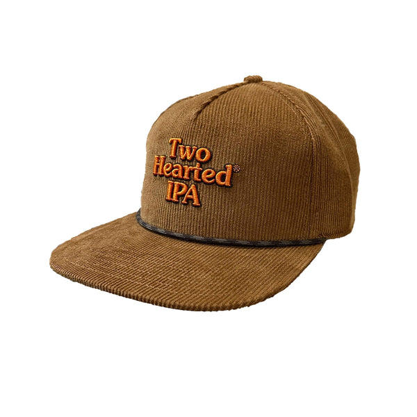 Two Hearted Corduroy Flat Brim Hat
