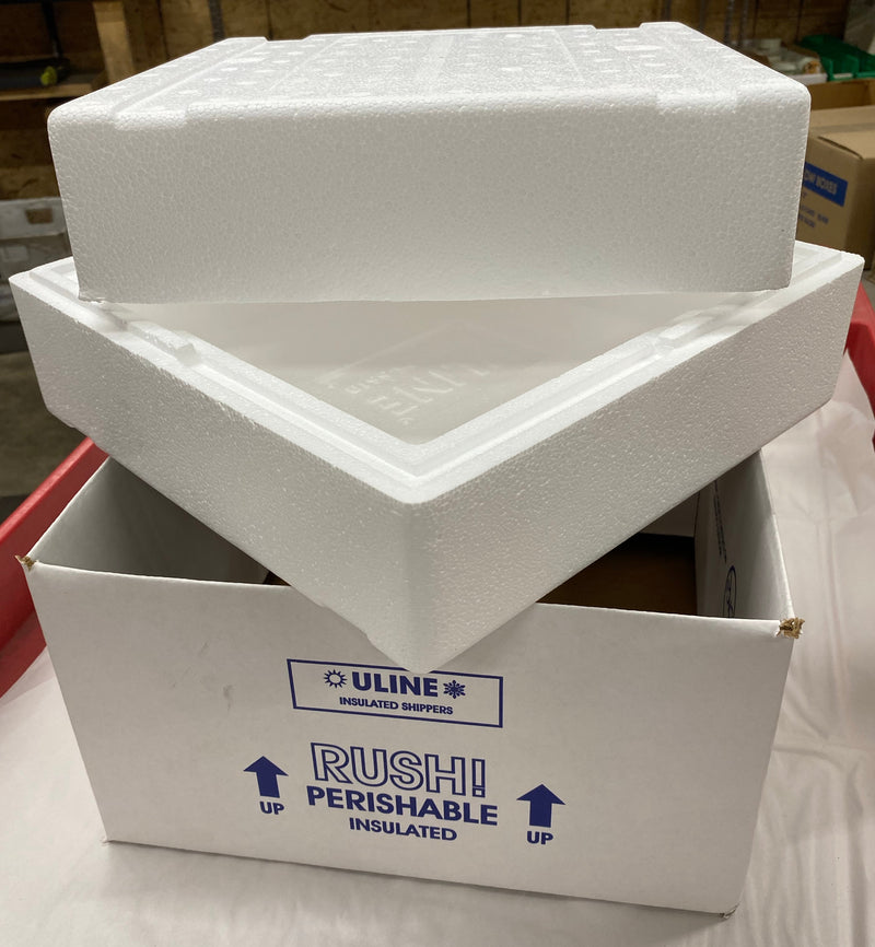 Large insulated Shipping Box for Yeast